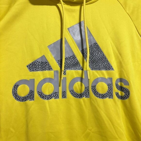 Adidas  Mens M GG Big Boss Training Hoody Sweatshirt HK9826  Yellow SZ Large - Picture 8 of 13